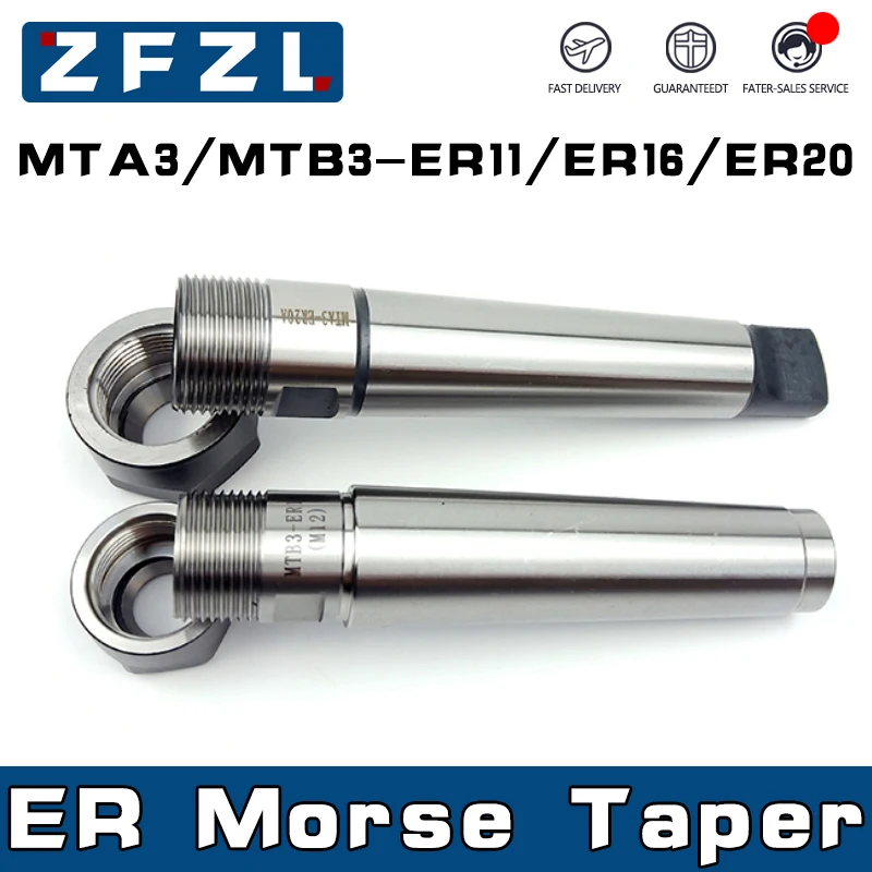 1PC MTA3 MTB3 ER11 ER16 ER20 Collet Chuck Tool Holder MT3 ER Morse Taper For CNC Milling Lathe Tools