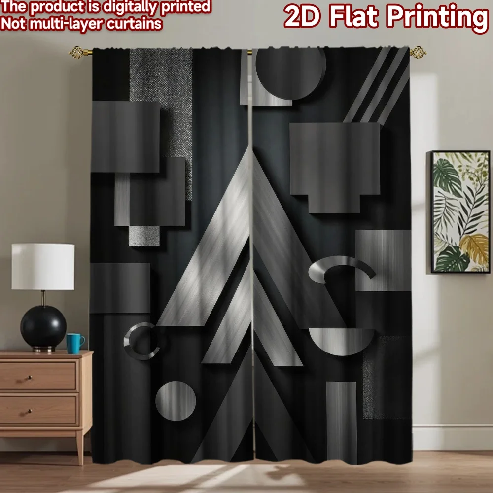 

1pc 2D flat Photography Backdrop Photography Backdrop Geometric Metallic Shapes 100% Polyester Party & Holiday Decor for Home