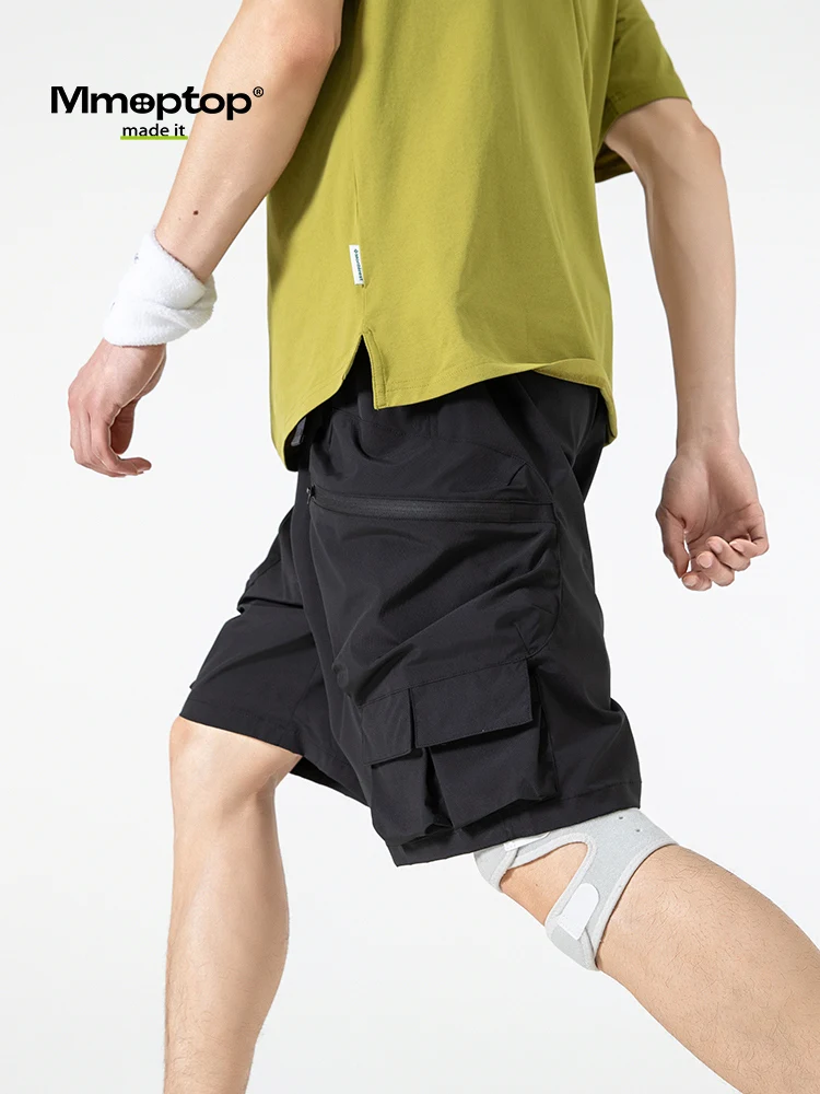 

MMOPTOP Summer Qui Dry Thin Ice Silk Five-Quarter orts with Large kets Men's Casual Breathable Lightweight Polyester S...