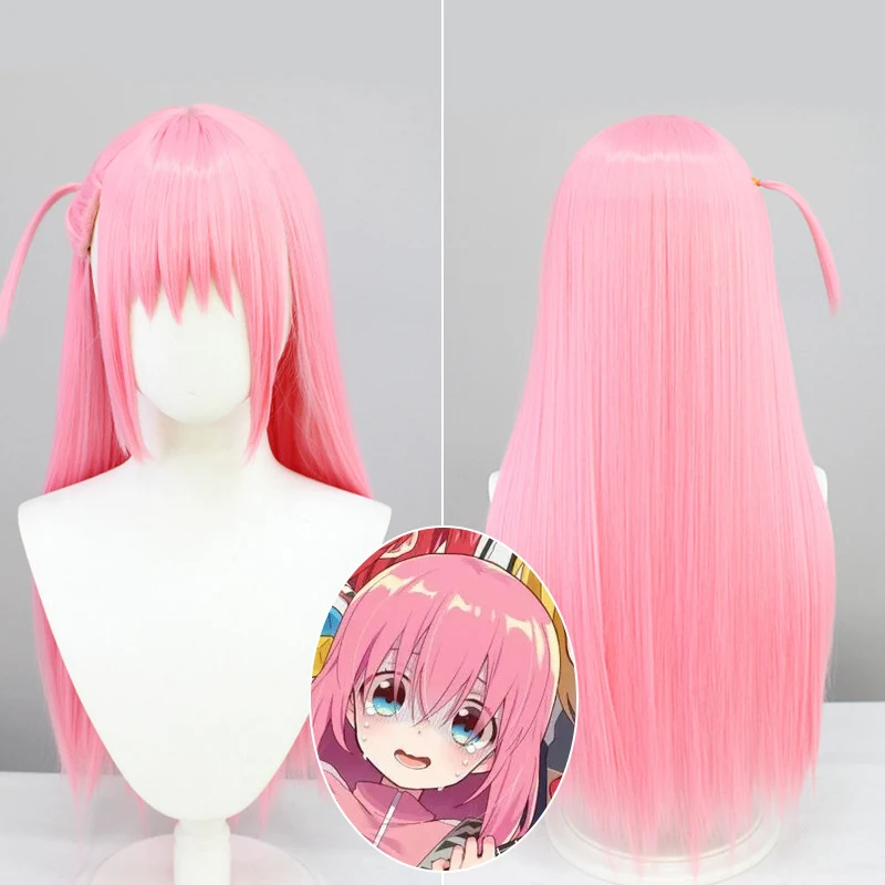 Gotou Hitori Cosplay Anime Bocchi The Rock Gotou Hitori Cosplay Costume Wig JK Dress Uniform Pink Jacket Skirt Customized