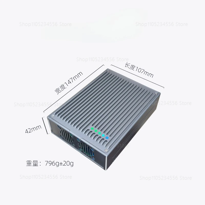 

Suitable for thunderbolt 3/4/5 Computer Expansion DIT Assistant 4 Bay M.2 Full Speed 3000M/s SSD Hard Drive Enclosure