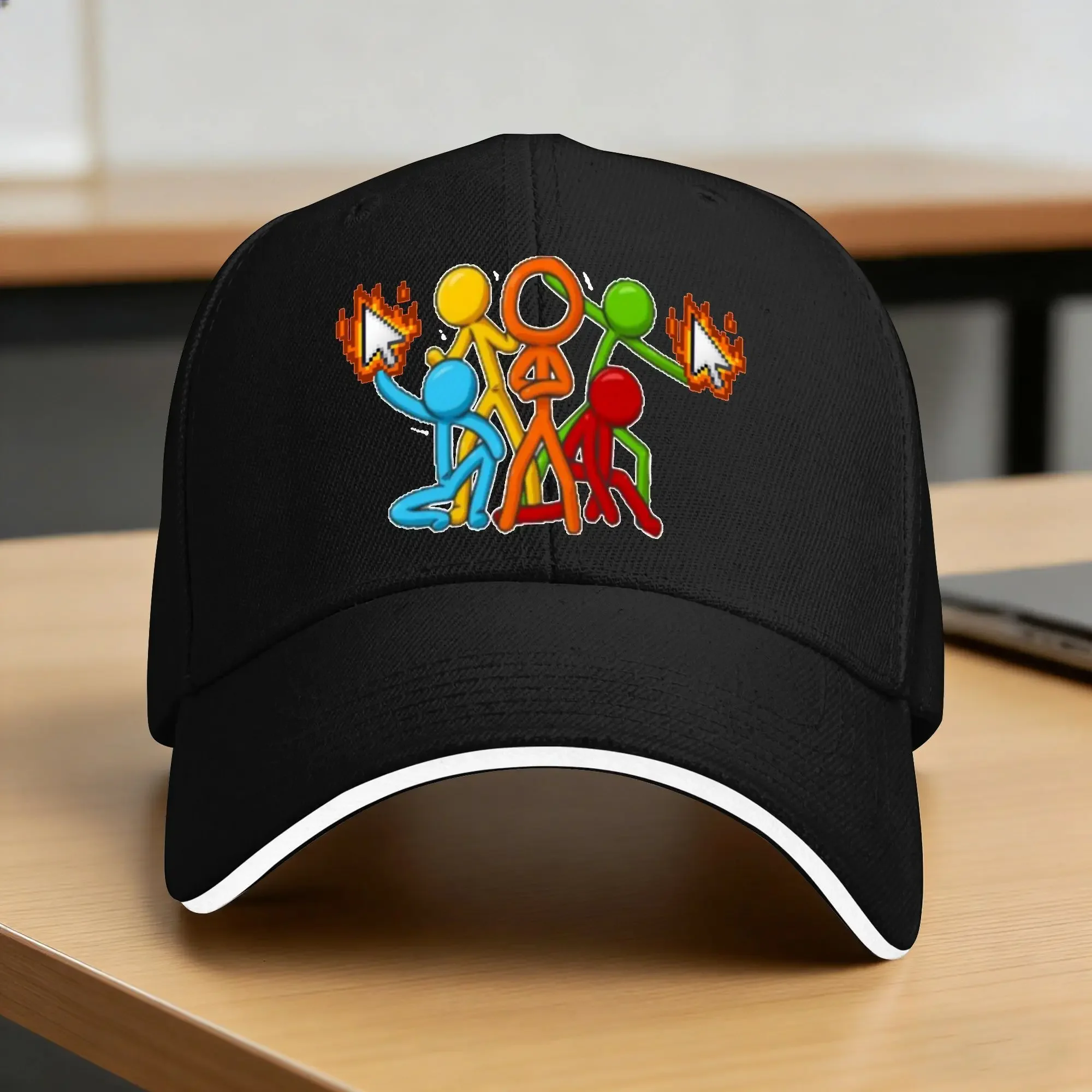 Baseball Cap Alan Becker Gaming Figting Kpop Rock Trucker Hat For Unisex Men High Quality Street Style Baseball Caps
