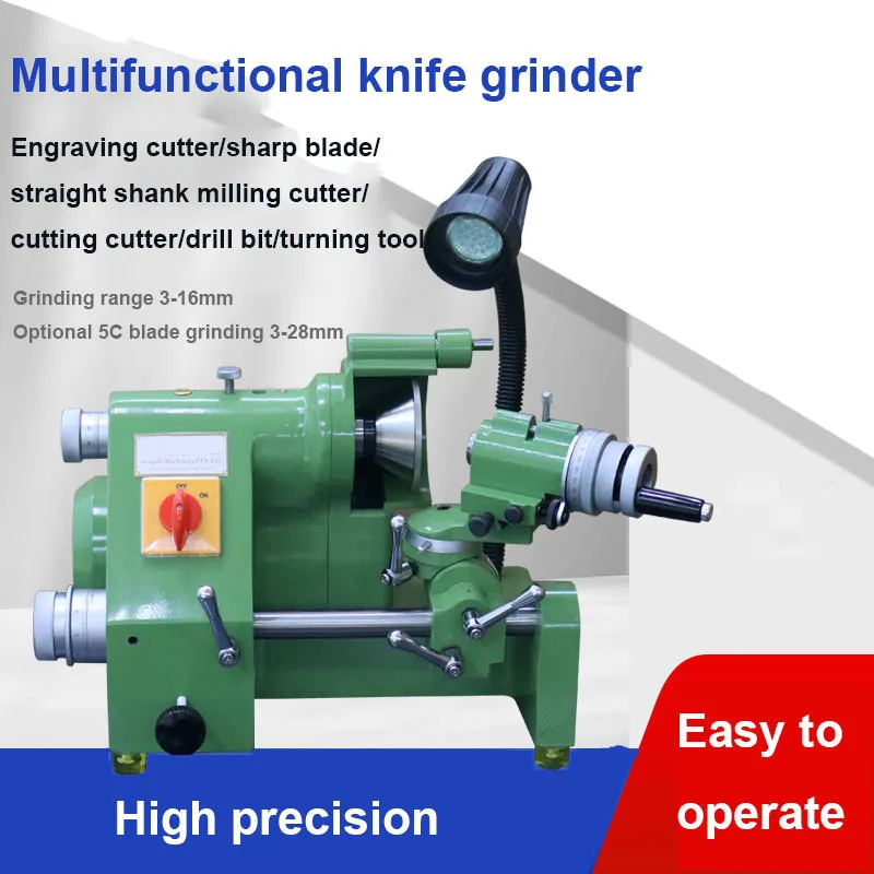 High Precision Carving Knife Turning Tool Drill Bit Grinder With Collet And Grinding Wheel Milling Cutter Grinding Machine