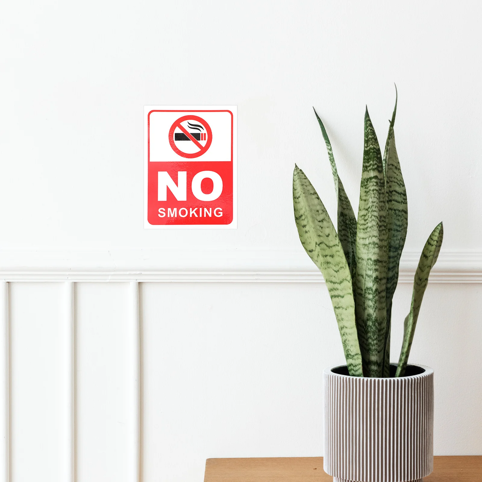 

6Pcs Anti Smoking Sticker Waterproof PVC Safety Sign for Door Window Car Shop Non Smoking Symbol Decal Business Sign