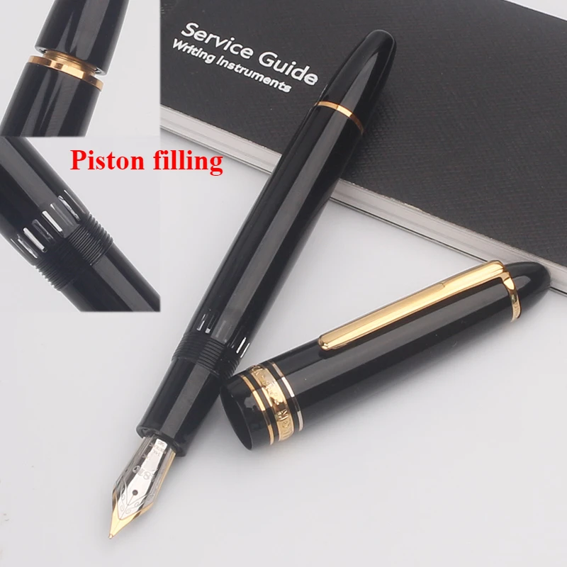 Luxury Msk-149 Classic Piston Filling Fountain Pen 4810 Medium Nib Office Stationery Writing Ink Pens with Serial Number