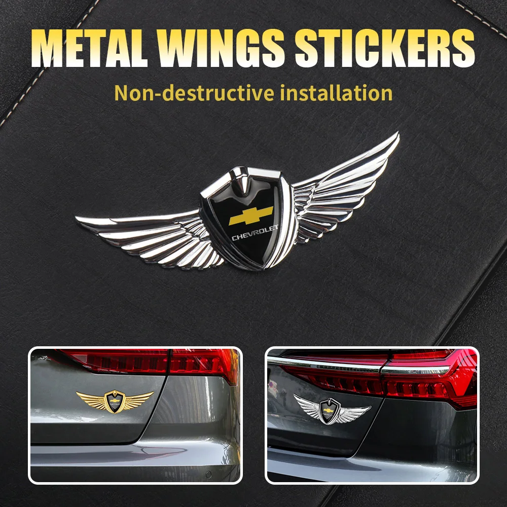 Car Styling Metal Car Body Stickers Custom Logo Decoration Accessories For Chevrolet Spark Cruze Sonic Onix Sail Aveo Epica S10