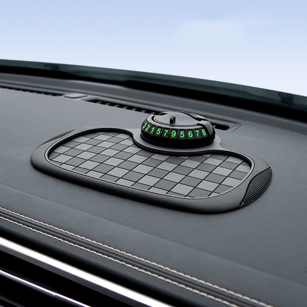 

360 Degree Rotating Car Dash Grip Pad Multifunctional Waterproof Car Anti Slip Mat Stable Parking Number Plate