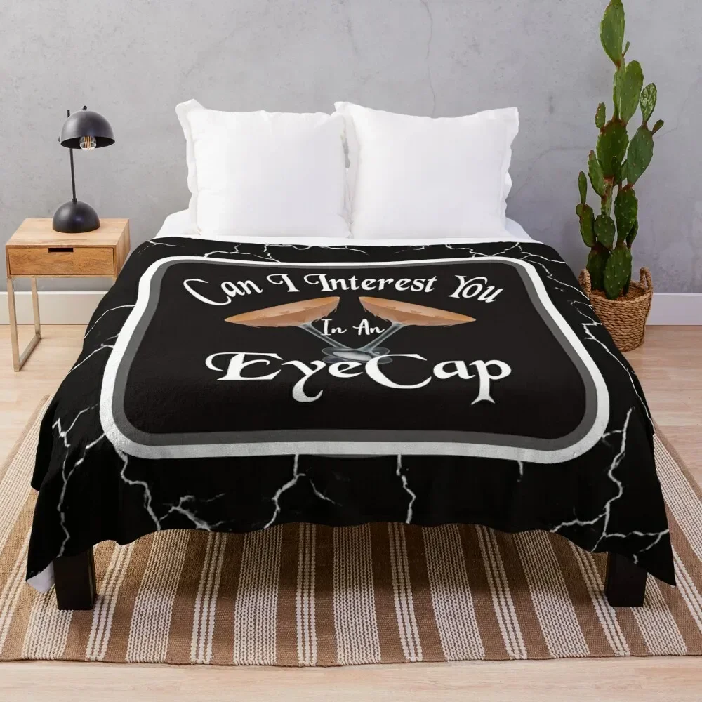 

Can I Interest You In An Eye Cap - Embalming Joke Throw Blanket wednesday warm winter Multi-Purpose Bed linens Blankets