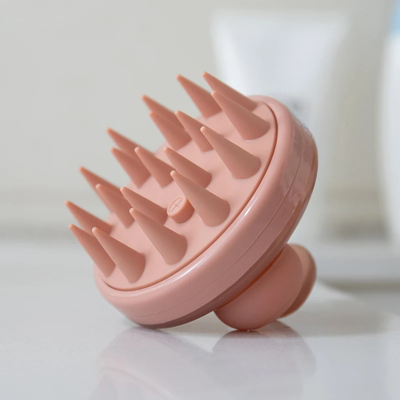 Intergrated with Dispenser Function Shampoo Hair Oil Silicone Head Scalp Scrubber Hair Scalp Brush Scalp Massager