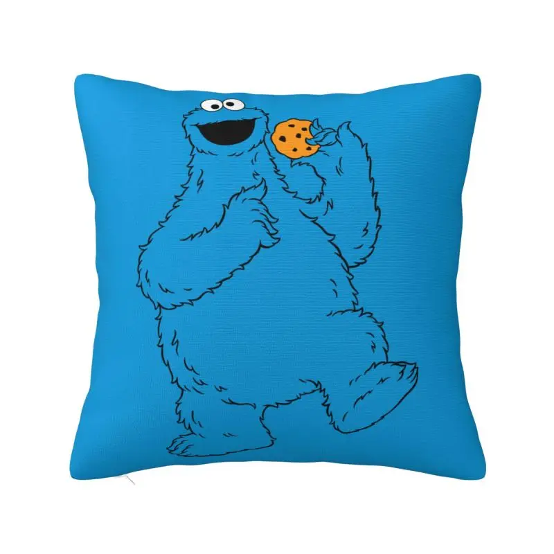 Custom Cookie Monster Elmo Pillow Case Sesame Street Nordic Cushion Cover Soft Pillowcase