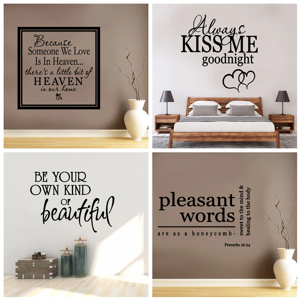 1 pc with god all things are possible Sentence Wall Stickers Self Adhesive Art Wallpaper For home Decor Removable Decor Decal