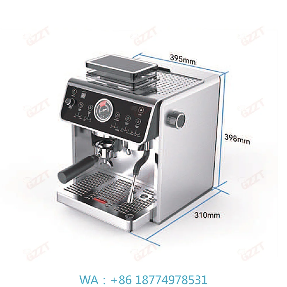 Best Automatic Smart Portable Commercial Espresso Maker, With Thermal Protection Flow Meter Coffee Brewing Tool
