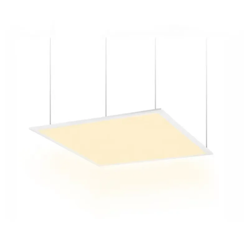 40W Dimmable LED Panel Light 600x600mm Slim Recessed Ceiling Lamp 2x2ft Industrial Commercial Lighting Fixture