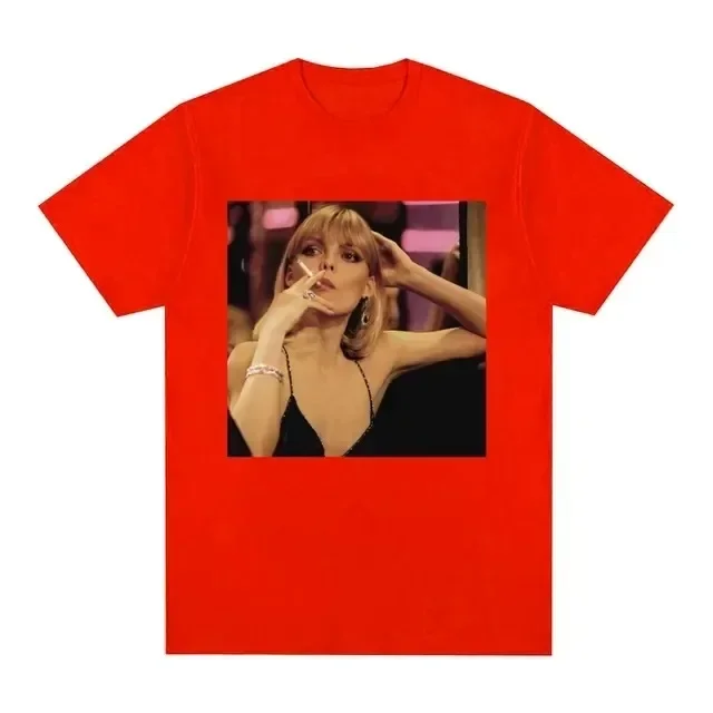 2024 Scarface Movie Michelle Pfeiffer Tony Montana Graphic Print Women T-shirt Fashion Clothes Vintage Punk Gothic T-shirt