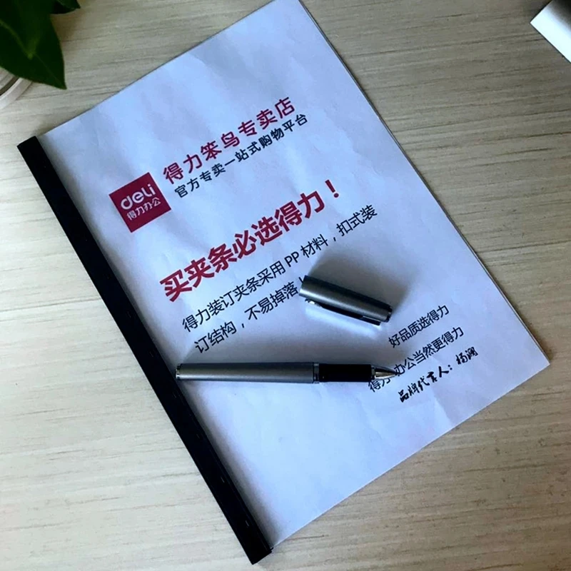 플라스틱 바인딩 클립 3mm-35mm 10홀 바인딩 스트립 하드 클램핑 스트립 파일 바인딩 스트립