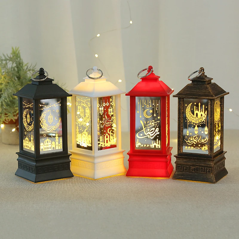 Lanterne LED musulmane Eid Mubarak, décoration pour la maison, Festival musulman islamique, fête du Ramadan Kareem, cadeaux pour la maison