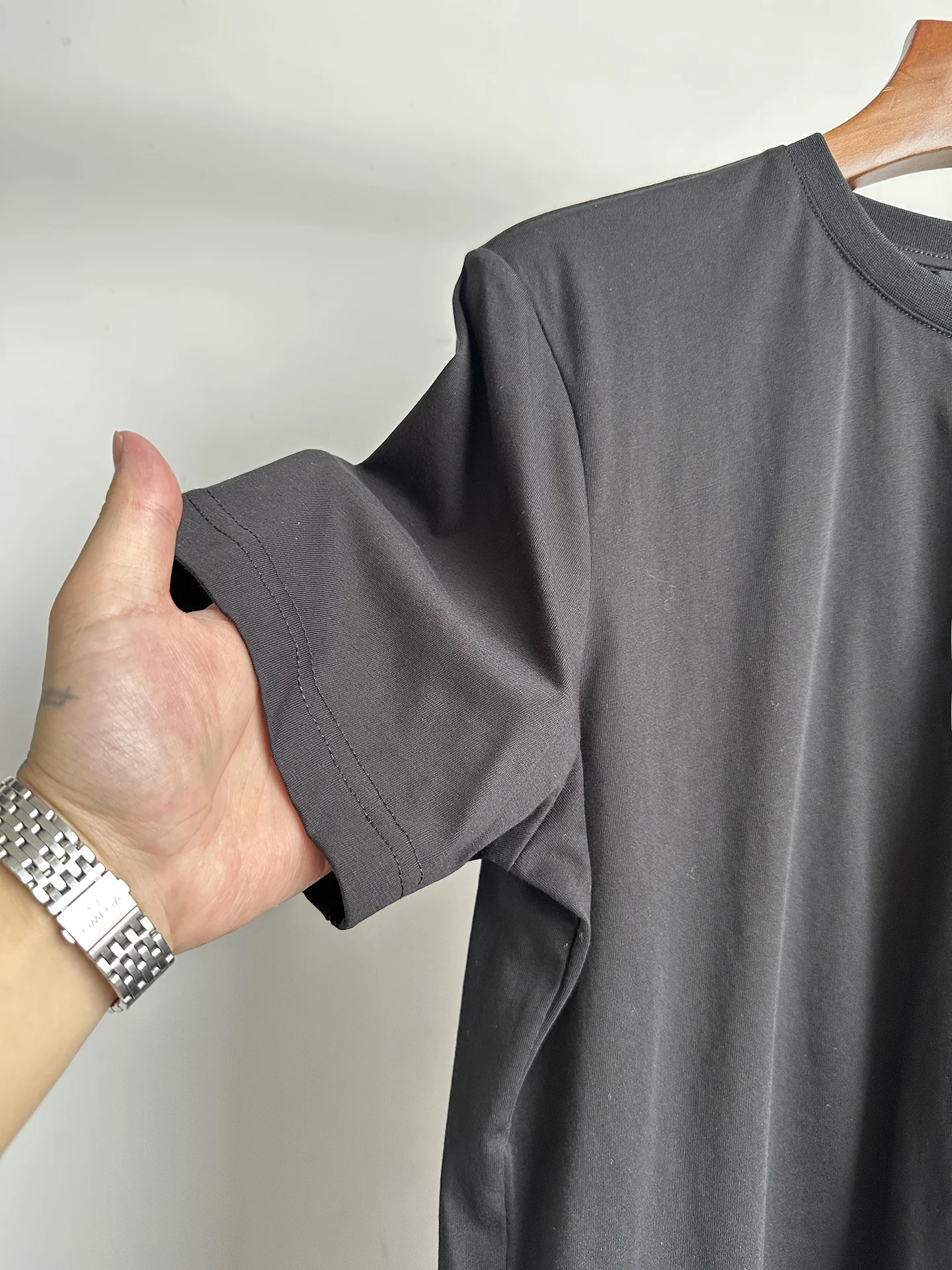 Eco-Friendly Pure Cotton 3D Flocking Art Style Men's Short Sleeve T-Shirt Summer Trendy Top Casual round Neck Sweatshirt