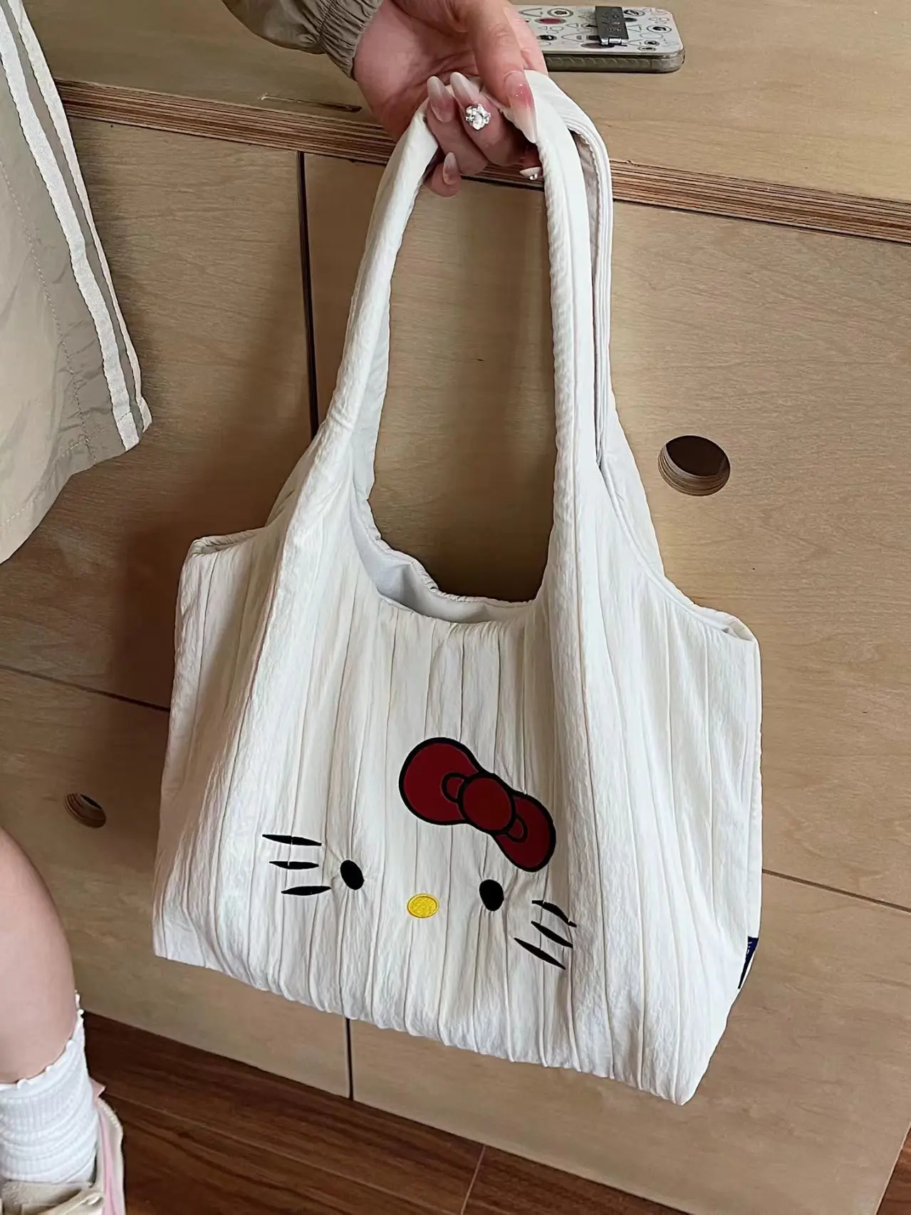 

Sanrio Cute Cartoon Large Capacity Single Shoulder Canvas Work Commuter Handbag Fashion Versatile Girls Gifts