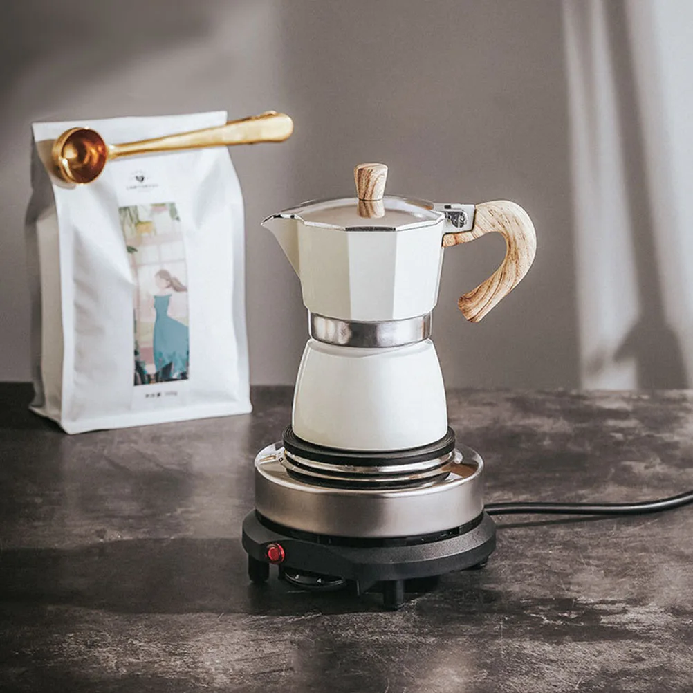 

Aluminum Coffee Maker Mocha Pot Lightweight Vietnamese Drip European St Espresso Brewer H held Safe Nonslip