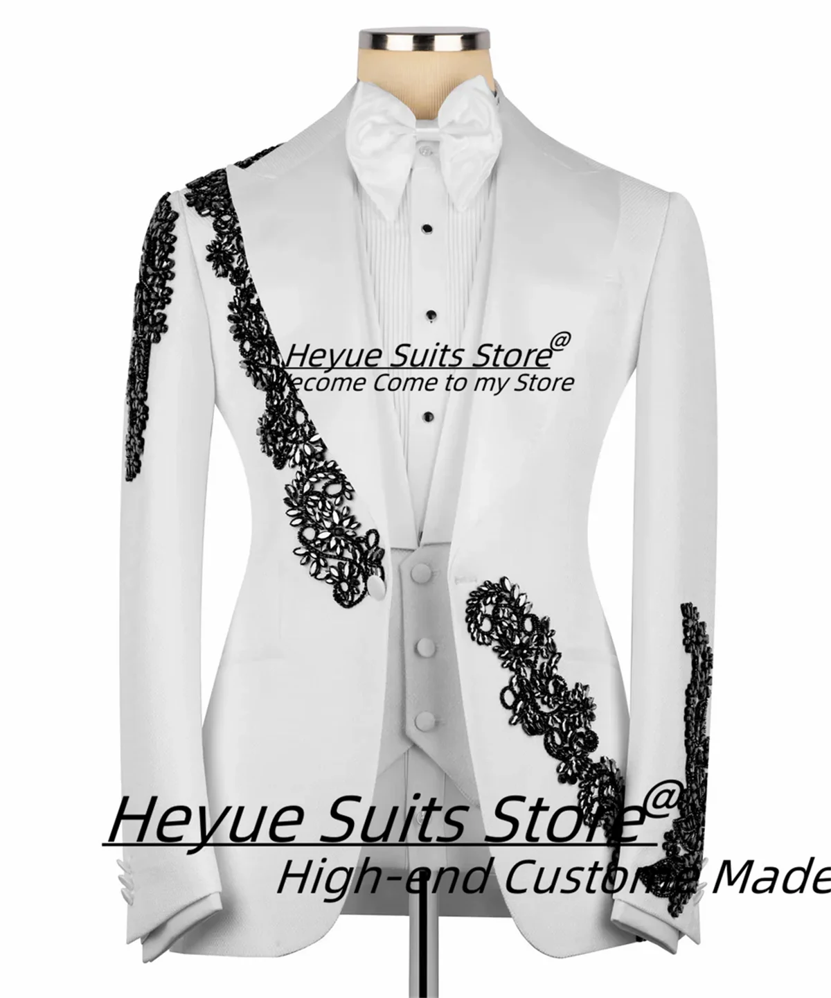 

Модные роскошные мужские костюмы для выпускного вечера по индивидуальному заказу, приталенные свадебные смокинги с пиковыми лацканами для жениха, комплекты из 3 предметов, мужские формальные пиджаки, костюм Homme