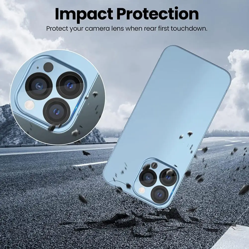 Película protectora de lente útil, accesorios para teléfono móvil, lente ligera resistente a impactos, Protector de lente de vidrio templado