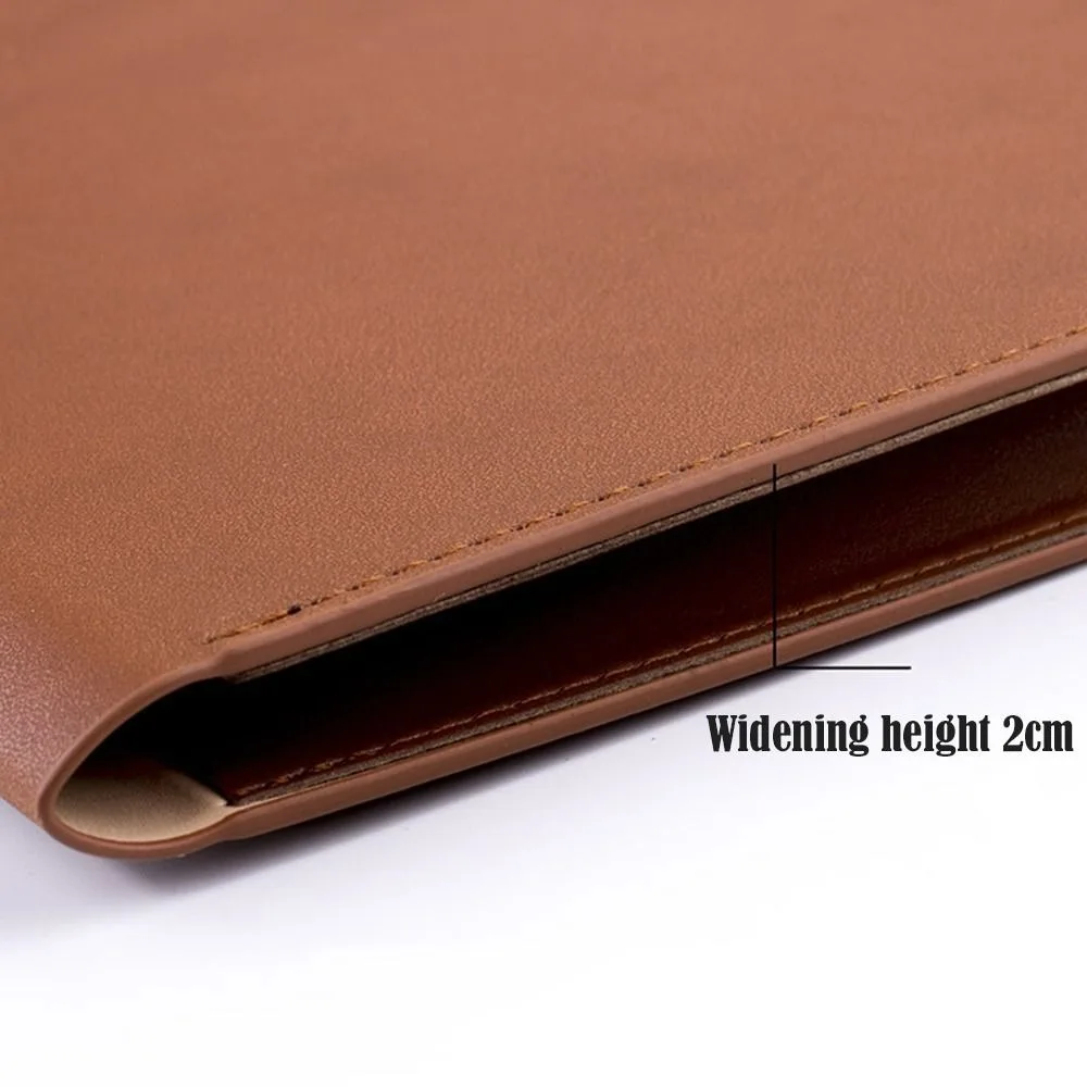 حقيبة مستندات جلدية ذات سعة كبيرة مع مقبض A4 مجلد ملفات جلدي بإبزيم وحقيبة ملفات بمشبك قلم