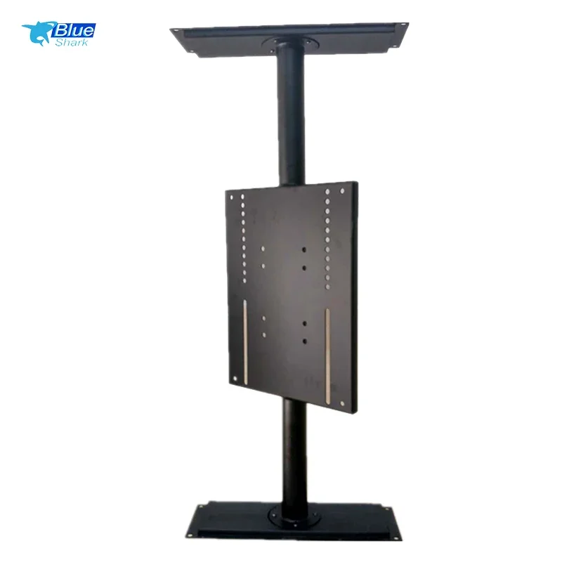 2026 New 32-85 Inch Motorized TV Lift Stand Height Adjustable Floor Rolling TV Mount Cart With Drop Down Feature