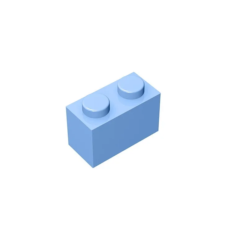 Gobricks GDS-532 Ziegel 1 x 2, ohne Bodenrohr, kompatibel mit Lego 3004 3065 35743, Kinder-DIY-Teilen
