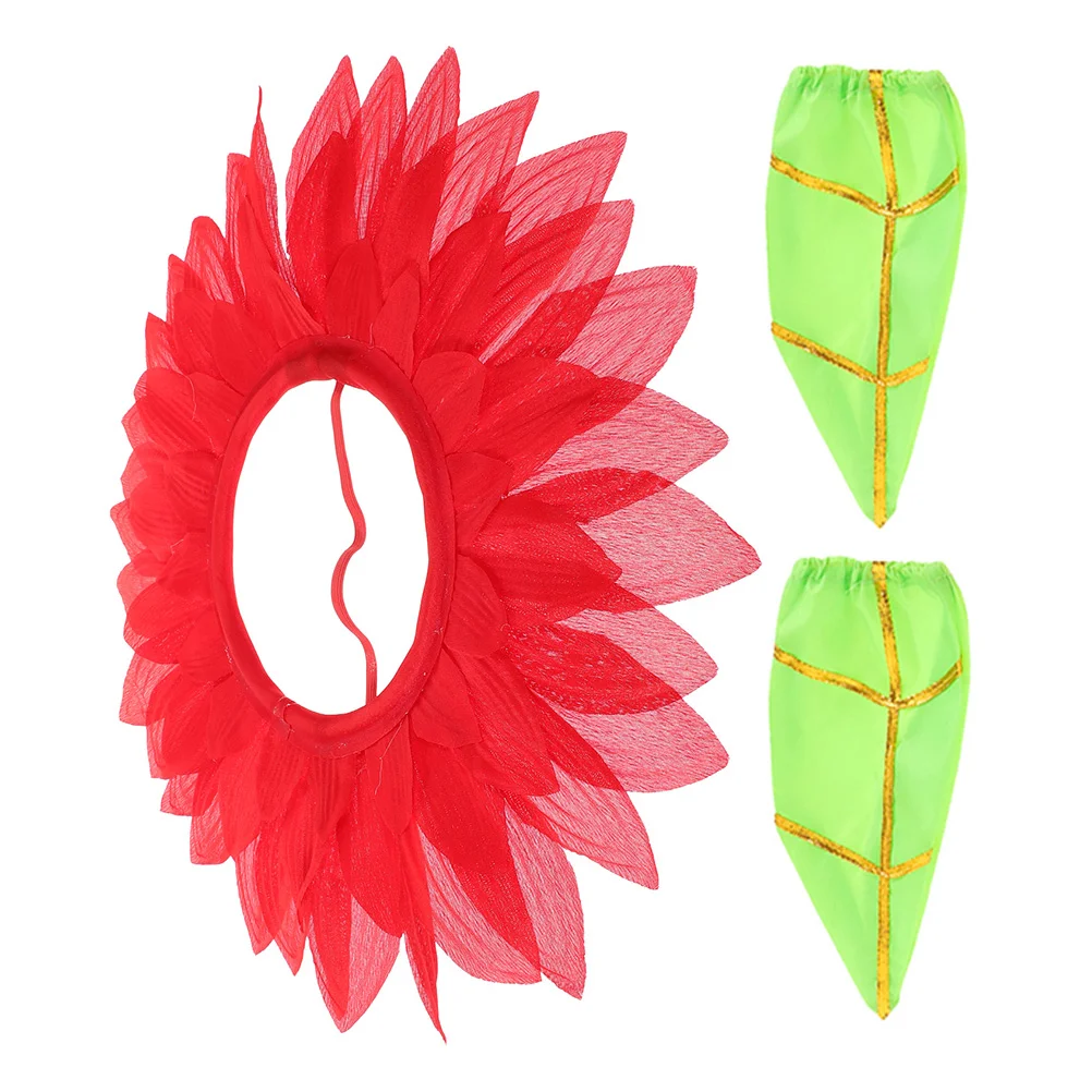 Sunflower หมวกเครื่องแต่งกายตลก Headpiece Headdress สําหรับเด็กพาเลท Seeder Dance Party หมวกคอสเพลย์