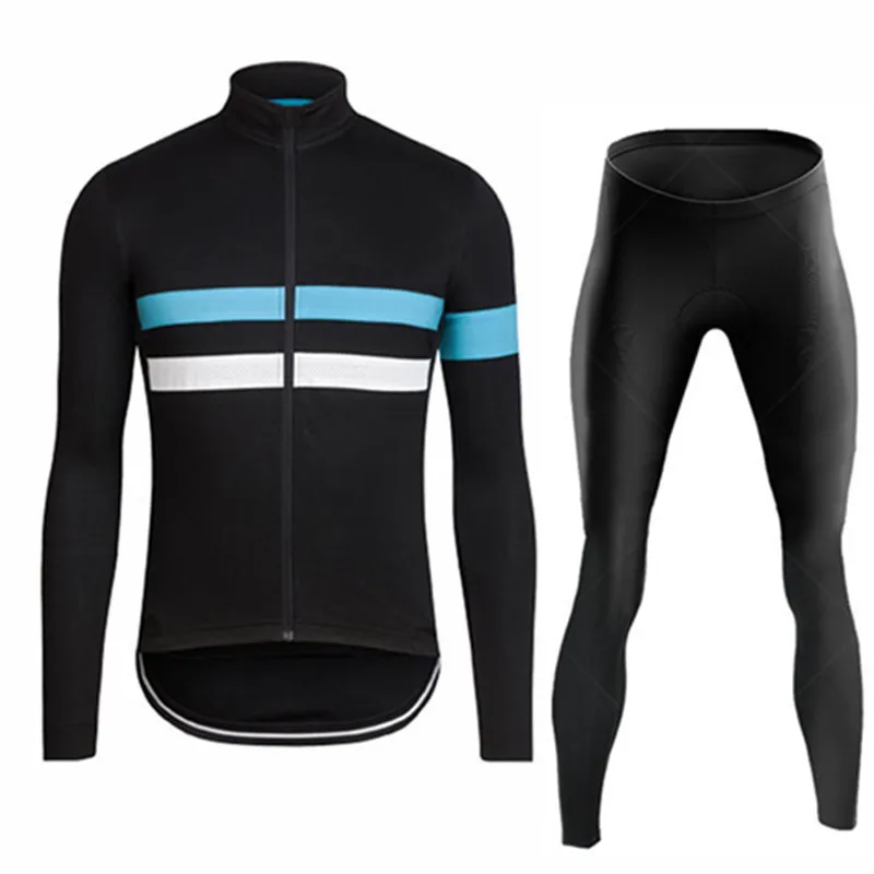 2024 New Autumn Long Sleeve Bib Pants Cycling Jersey Set Ropa Ciclismo Bicycle Clothing Bike Jersey Uniform Men Clothe