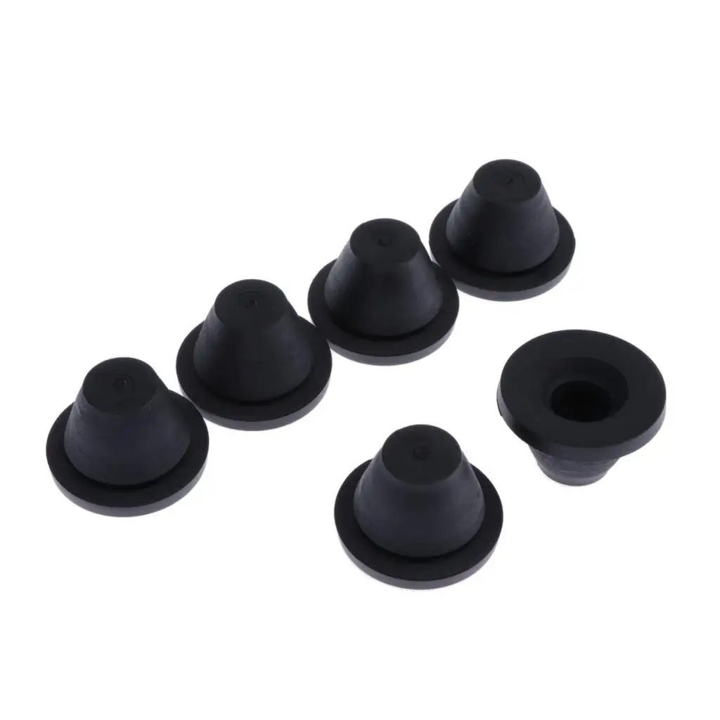 Heavy Duty Rubber Side Cover Grommets 28x20mm Motorcycle Accessories 6 Pack for Harley Touring Use