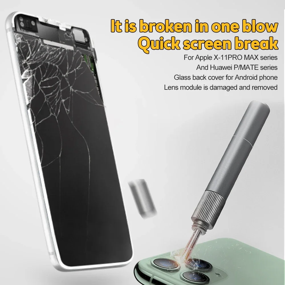 Mobile Phone Glass Back Cover Blasting Diamond Pen Crack Demolishing Pen Fixed-point Breaking Glass