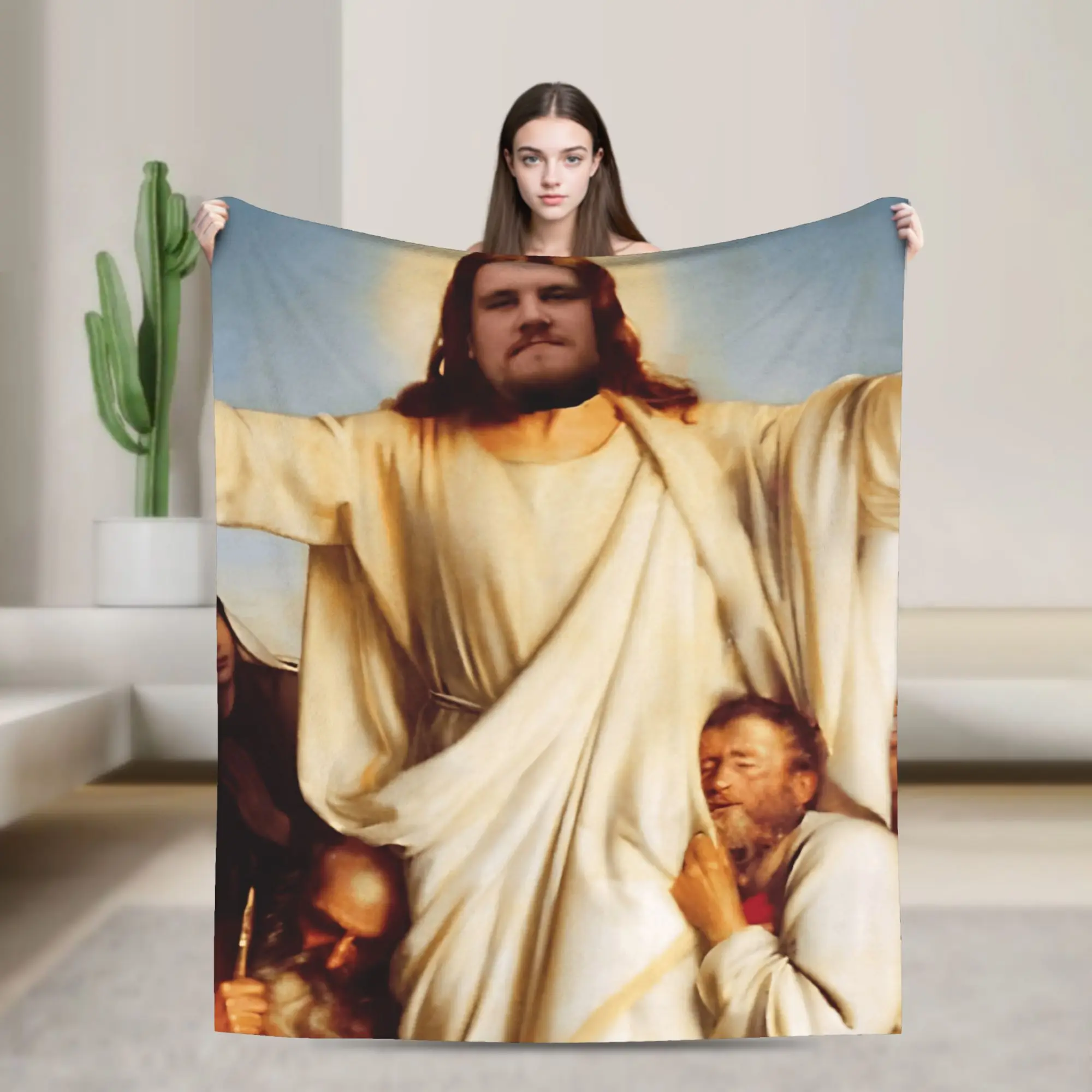 Dragon Lord Rainer Winkler Holy Lord Plüschdecke für Studenten, Flanell-Überwurfdecke für den Außenbereich, hochwertige Tagesdecke, Geschenkidee