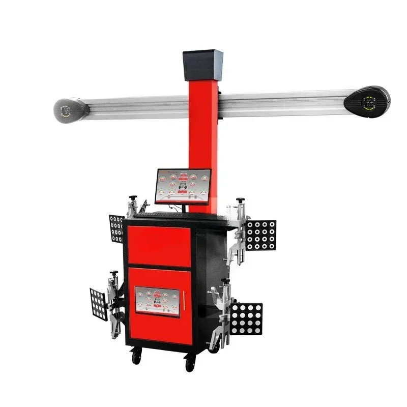 Four-wheel aligner repair equipment Tire target four-wheel alignment with large shear four-column elevator