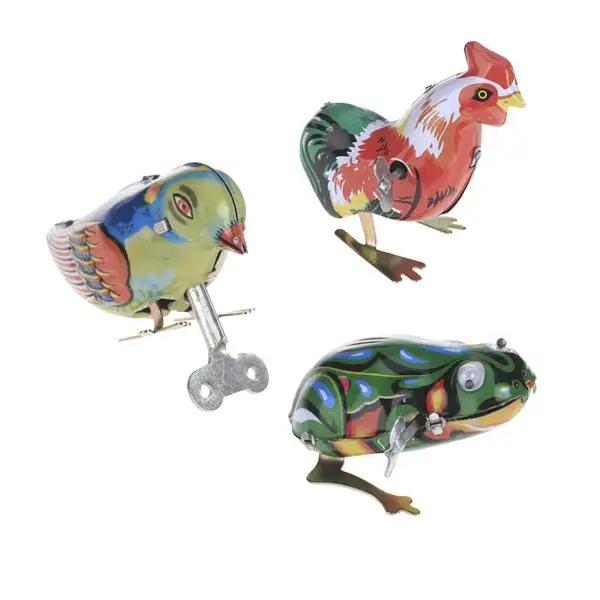 vintage Song Pecking Blue Bird Model Toy Great Collectible Gift Favors