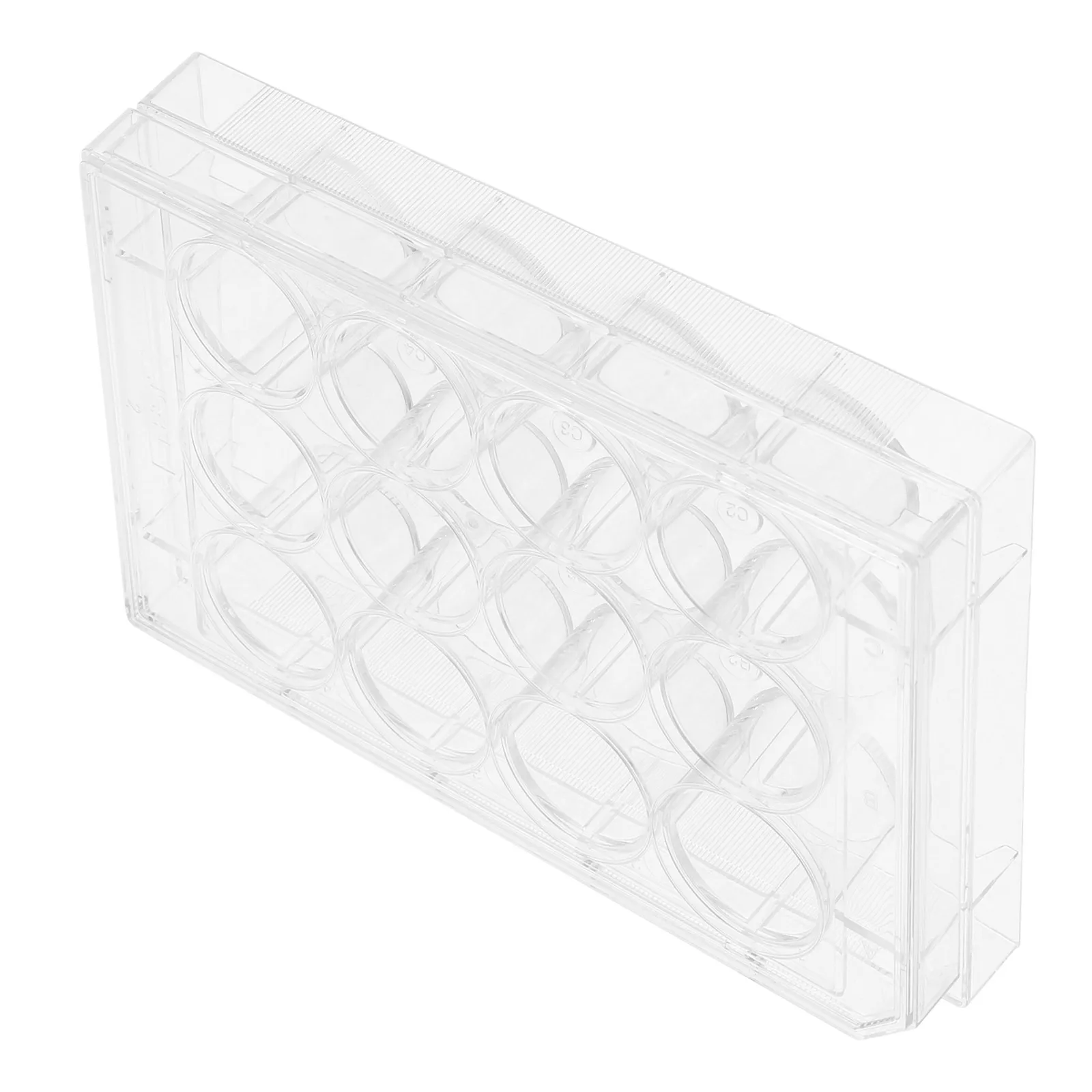 

12 Well Cell Plate With Lid Flat Surface Cell Equipment Tissue Culture Plate For Laboratory Use Culture Tray For Lab