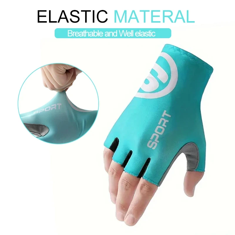 Cycling Gloves Half Fingers Bicycle Fingerless Summer Mountain Cycl Glove Men Woman for Sports Gym Fitness Fishing Bike Training