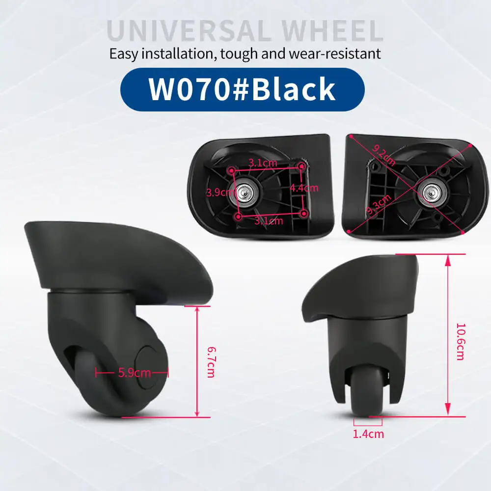 Hongsheng Koffer Universalrad Trolley-Rad Zubehör Passwort-Reisekoffer Geräuschlose Universalräder zur Reparatur und zum Austausch – Detail 12