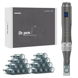 DR PEN Ultima ชุด M8รักษาผิวแบบไร้สายพร้อมตลับหมึก22ชิ้นชุดดูแลผิวแบบเข็มขนาดเล็กสำหรับการรักษาผู้ที่เชี่ยวชาญด้านการใช้เครื่องความงาม