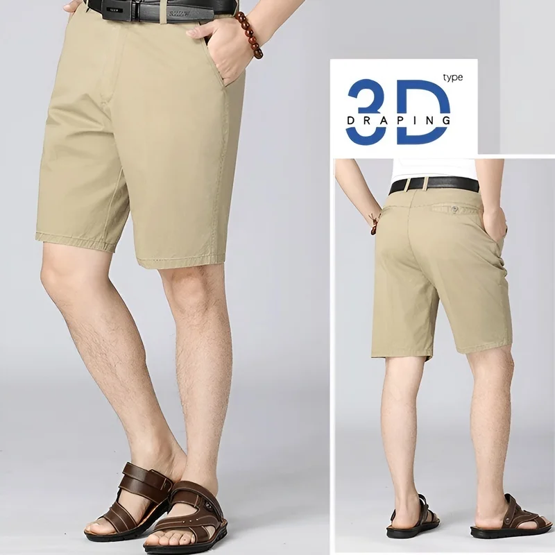 

Men's summer middle-aged and elderly thin cotton shorts