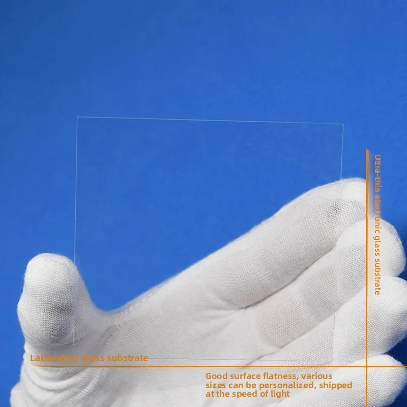 Lab Ultra-Thin Float Sodium Calcium Glass Slide 100x100x1.1mm/1.0/0.7/1.5mm 25 Pieces Per Box