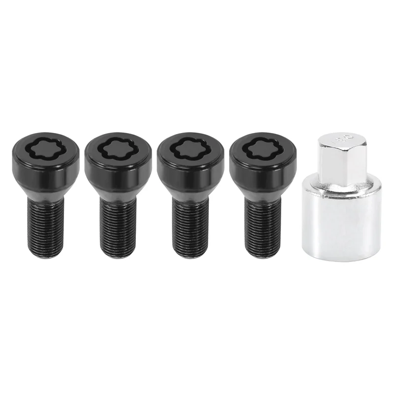 Anti-Theft Wheel Stud Bolt Locks 14X1.25MM for High Security Type Wheel Lock Set