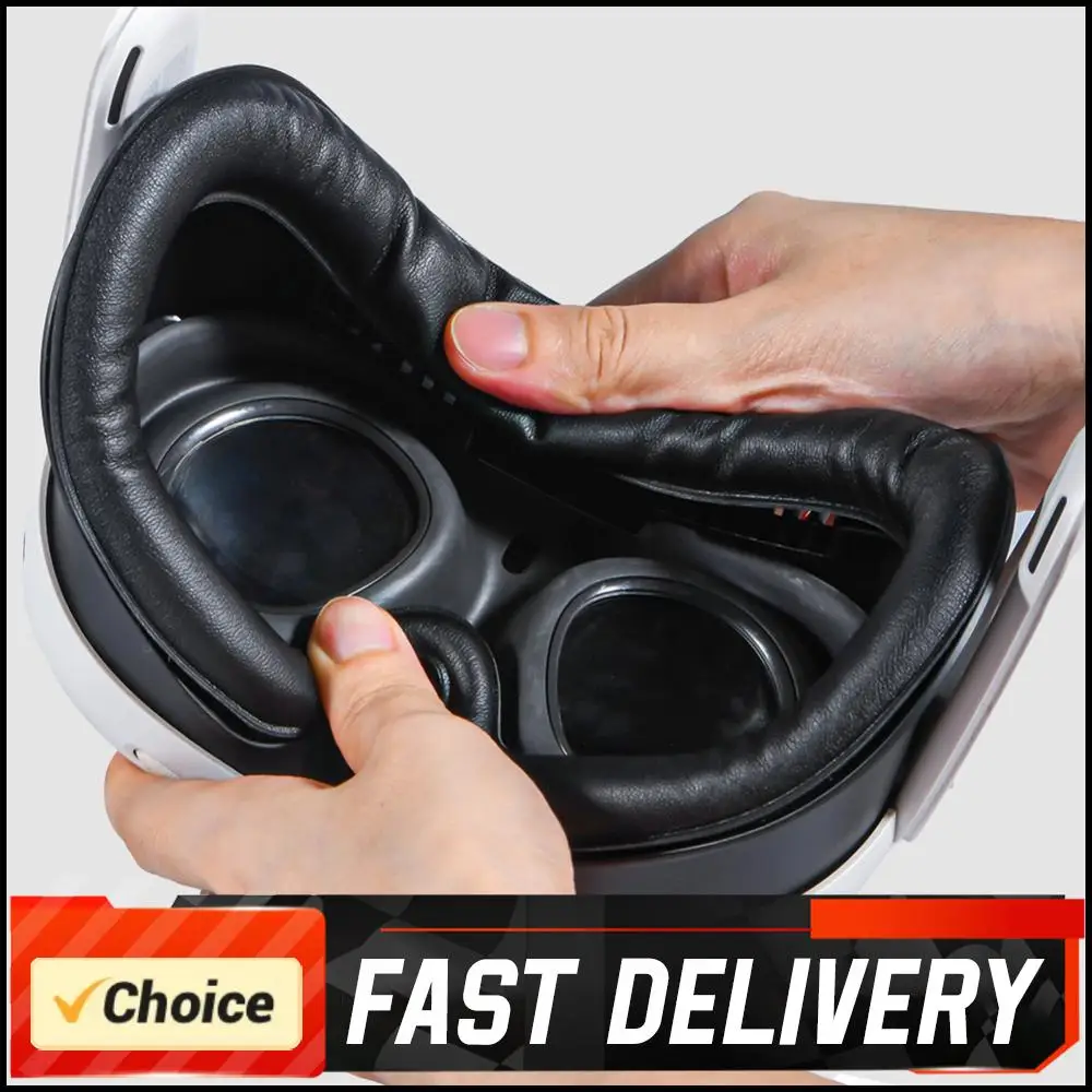 VR مروحة التبريد دوران الهواء تنفس مروحة التبريد غطاء الوجه 3 سرعات مع وسادة الوجه PU لسماعة ميتا كويست 3 VR #3