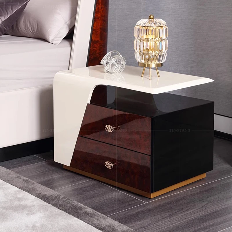 Simple Kawaii Nightstands Organizers Storage Luxury Italian Nightstands Minimalist Makeup Table De Chevet Bedroom Furnitures