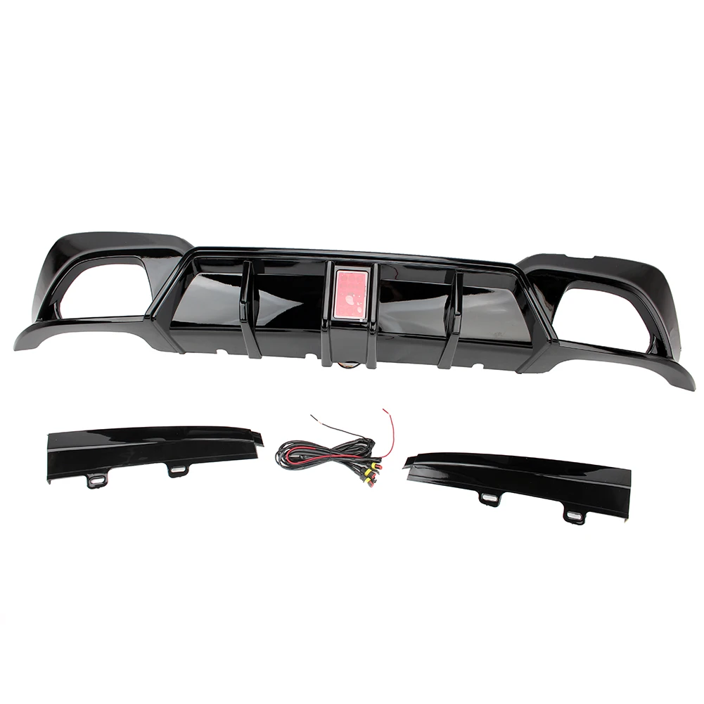 Auto Styling Achterbumper Protector ABS Materiaal Diffuser Lip Fit Voor BMW 3 Serie G20 G28 330i M340i 2019-2022 Gloss Zwart