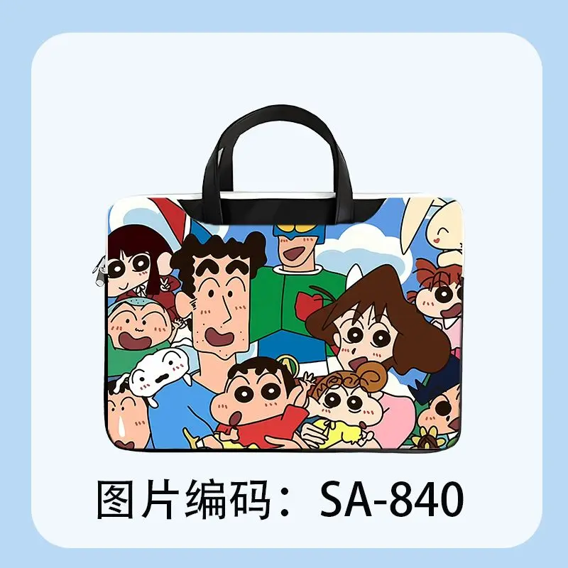 Anime peripheral Crayon Shin chan laptop bag 13 14 15 16 17 15.6-inch Macbook Air Pro laptop bag official text bag birthday gift