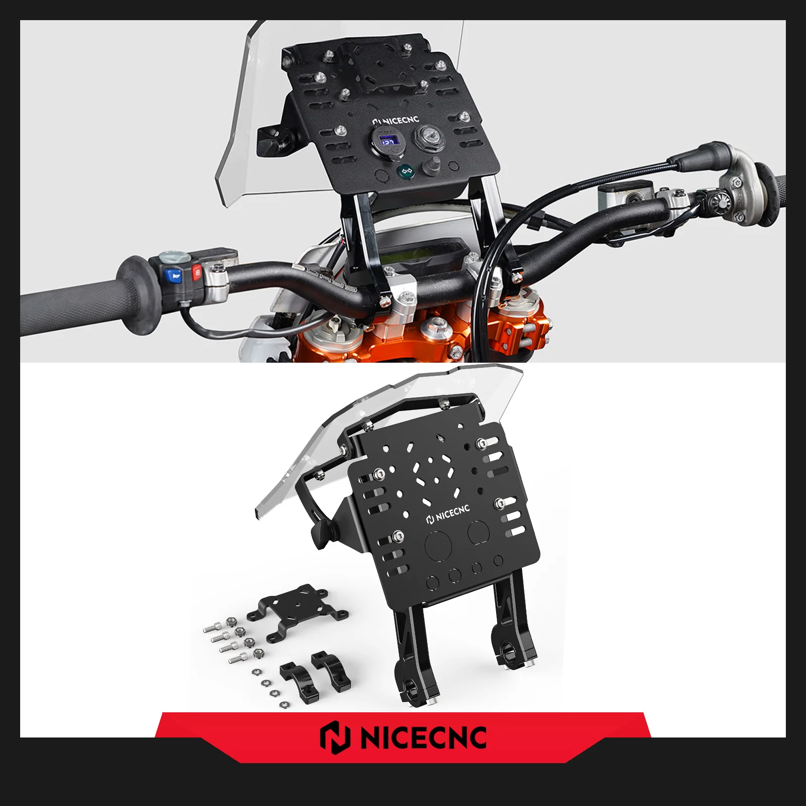 

Universal For Beta RR 300 Motorcycle GPS Mount Bracket AMPS Navigation Holder Mini Fairing Kit RR 125 RR 430 390 350 300 250 150