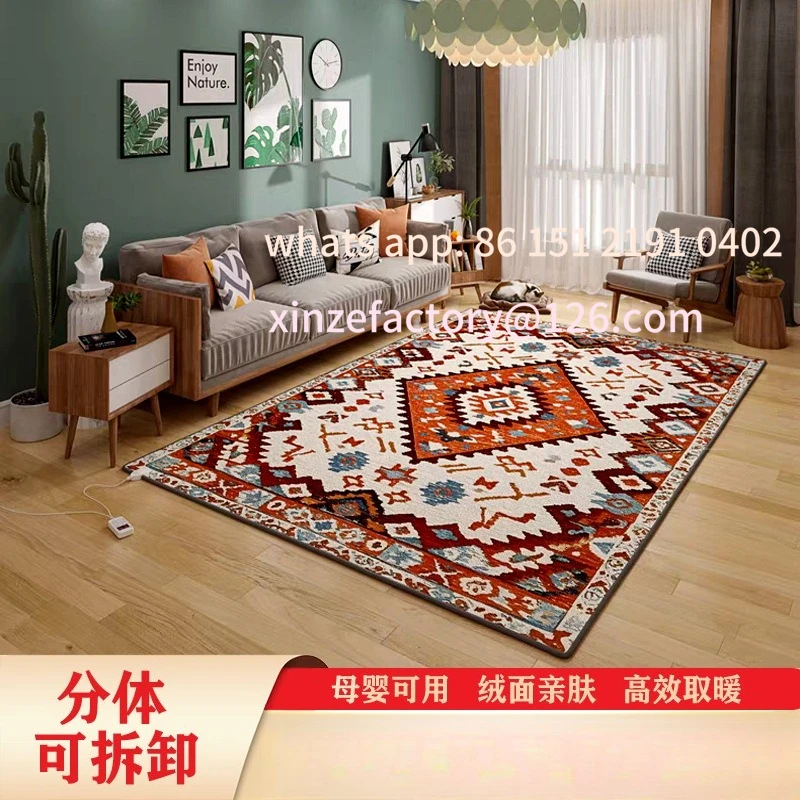

Customizable Winter Removable Hot Carpet Living Room Heating Mat Floor Heating Mat Regular Temperature Control