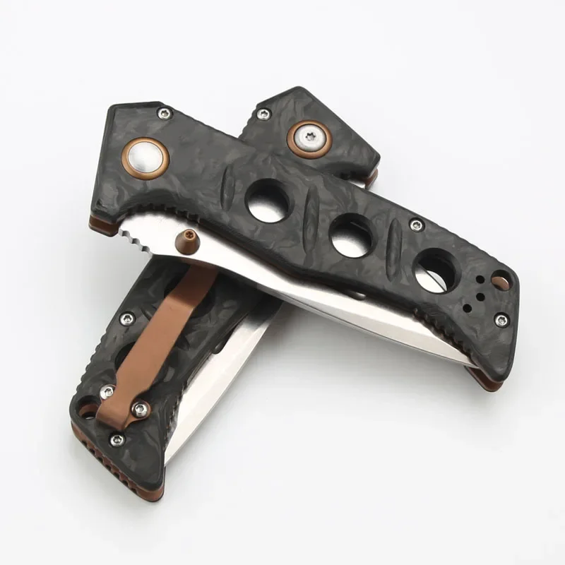Farfalla BM273-3 coltello pieghevole tascabile lama Magnacut manico in fibra di carbonio caccia tattica campeggio EDC coltelli strumento di sopravvivenza