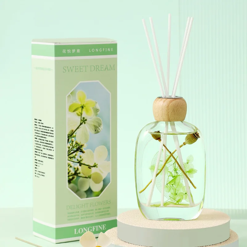 120ML Fire free Aromatherapy Water Flower Room Room Fragrance wood flower gift box. Fresh fragrance decoration. Household